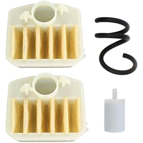 Lot de 2 filtres à air pour tronçonneuse Husqvarna 340 345 346 XP 350 351 353 340E 345E 5370240-02