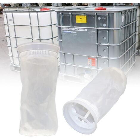 Lot de 2 filtres à bouchon IBC, filtre à eau de pluie, filtre de remplacement en nylon, accessoires de réservoir IBC pour kit de filtre DN75