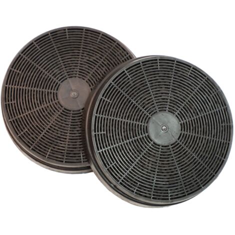 Lot de 2 filtres à charbon 175x34 mm