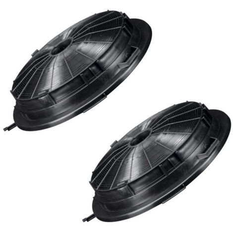 lot de 2 filtres à charbon  210 mm (CR230, 484000008655) Hotte AIRLUX, CANDY, CLIMADIFF, ROSIERES