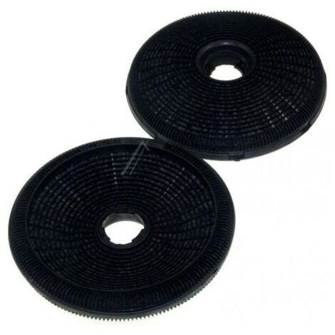 Lot de 2 filtres à charbon ECFB02 – Diamètre 19 cm – Épaisseur 4,1 cm – Pour hottes Electrolux, Faure, AEG