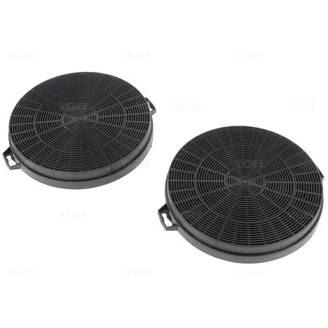Lot de 2 filtres à charbon hotte Airlux Glem 210MM CR200 CR200 Airlux