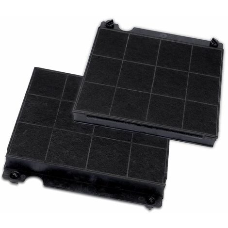 Lot de 2 filtres à charbon type 15 – Dimensions 225x210x30 mm – Compatible avec hottes AEG, Ariston, Bosch, Electrolux, Beko
