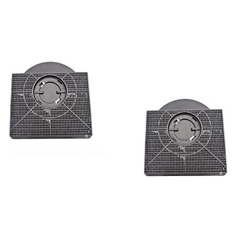 Lot de 2 filtres à charbon TYPE 303 (21,5 x 21 x 4 cm) pour hotte Elica - Indesit - Beko - Gorenje - Smeg - Whirlpool