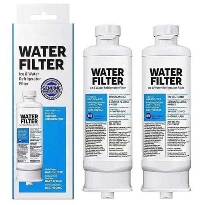 Lot de 2 Filtres à eau de Réfrigérateur de Eechange pour Samsung DA97-17376B DA97-08006C