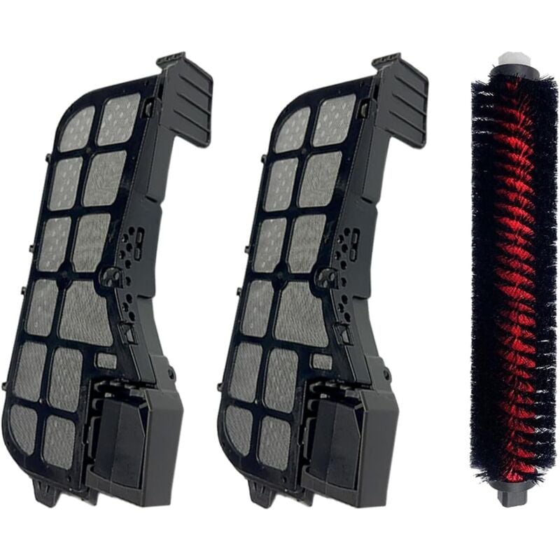 Applicable Lot de 2 filtres à eau et 1 brosse de nettoyage - Pièces de rechange compatibles avec Roborock S8 Pro Ultra Mop Auto Wasch Dock Station