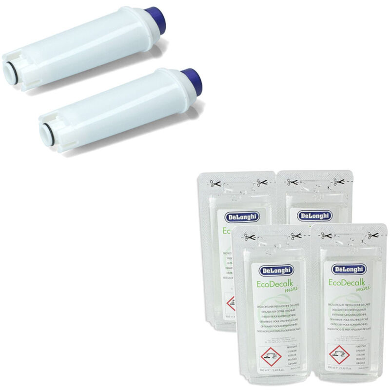 Lot de 2 filtres à eau et 2 lots de détartrants