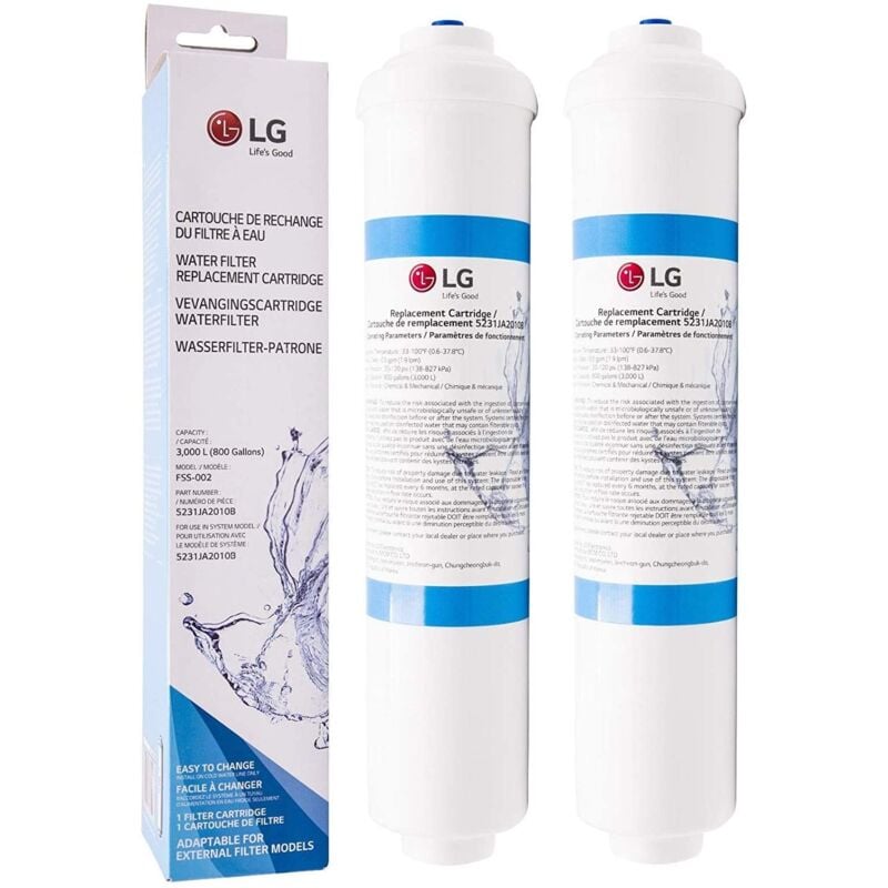 LG - Lot de 2 filtres à eau externe pour Réfrigérateur ADQ73693901
