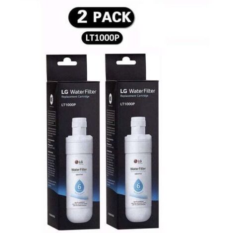 Lot de 2 filtres à eau LT1000P pour réfrigérateur – Compatible avec modèles LT1000P, 1000P, ADQ74793501 – Remplacement facile sans outil
