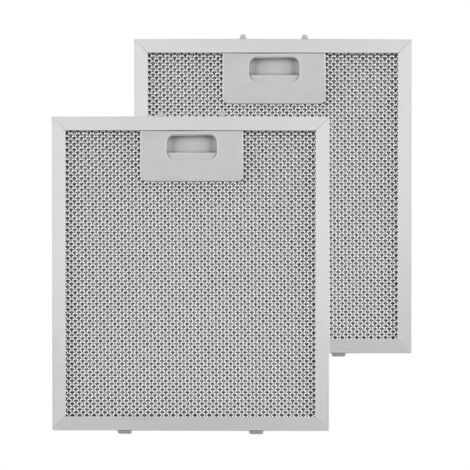 Klarstein – Set de 2 filtres à graisse pour hotte 23 x 26 cm – Aluminium – Système de verrouillage par clic – Remplacement rapide