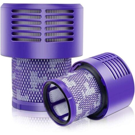 Lot de 2 filtres arrière V10 de rechange pour aspirateur Dyson V10, V10 Absolute, V10 Animal, V10 Motorhead, V10 Total Clean, SV12