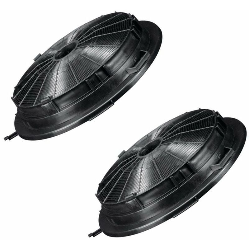 Lot de 2 filtres à charbon 210 mm (CR230, 484000008655) Hotte airlux, candy, climadiff, rosieres