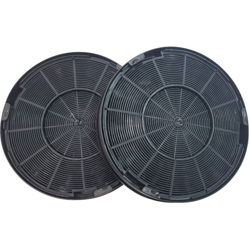 Lot de 2 filtres charbon type 196 pour Hotte 484000008674 AEG, ARISTON HOTPOINT, ARTHUR MARTIN ELECTROLUX, BEKO, BOSCH, DE DIETRICH, EL
