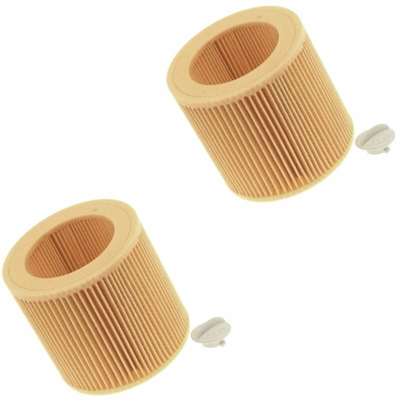 Lot de 2 filtres cylindrique (6.414-552.0, 64145520) Aspirateur Karcher