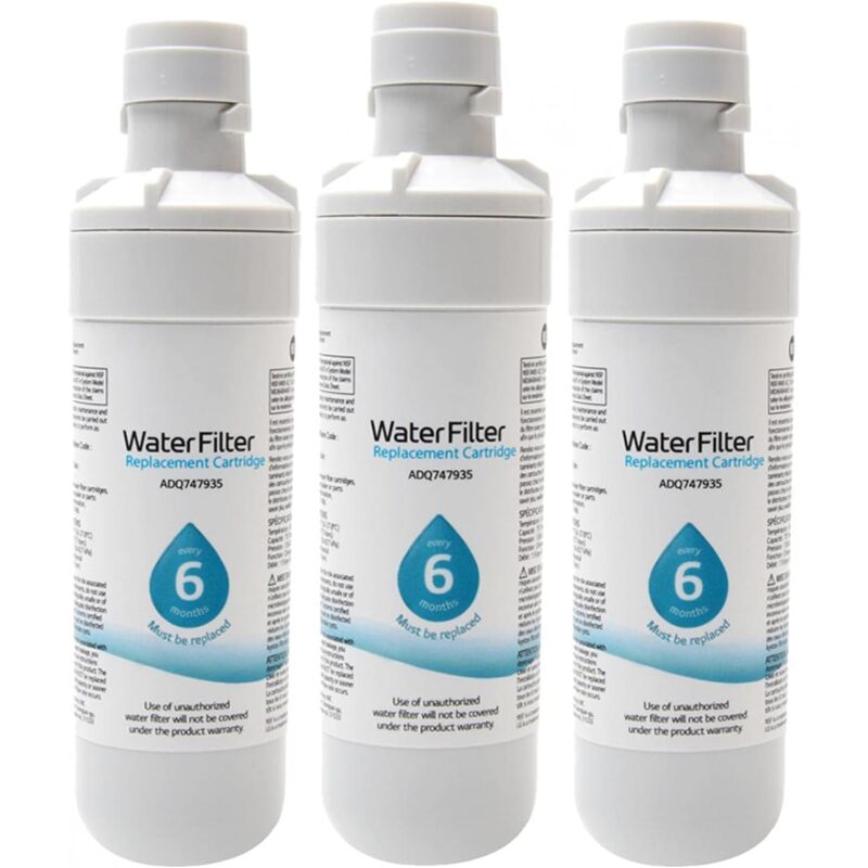 Boed - Lot de 3 LT1000P Filtre à eau externe universel pour réfrigérateur Kenmore9980 Blanc