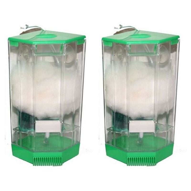 Lot de 2 filtres de coin JUMBO sur pompe à air pour aquariums