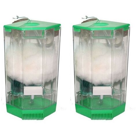 Lot de 2 filtres de coin JUMBO sur pompe à air pour aquariums