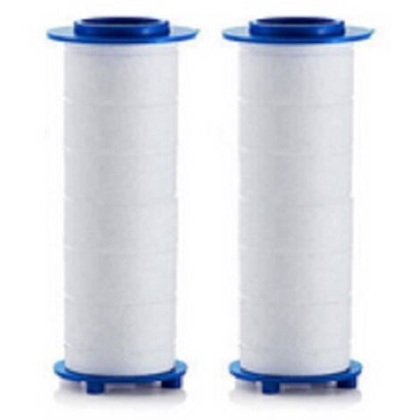 Lot de 2 filtres de douche en coton PP pour pommeau de douche à hélice haute pression KAKOO