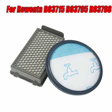 Lot de 2 filtres de protection moteur compatibles ROWENTA RO3715 RO3795 RO3798 – Kit filtre pour aspirateur