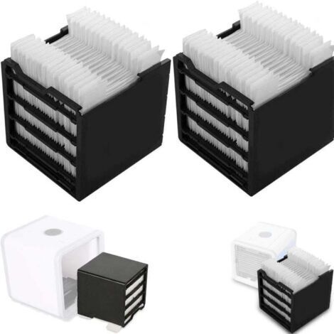 Lot de 2 filtres de remplacement pour refroidisseur d'air Arctic Air  Installation facile  Filtration avancée pour air pur  Dimensions 12x11.2x11.5cm