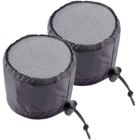 Lot de 2 filtres de ventilation pour tentes de culture, avec bande élastique et boucle fixe, anti-insectes, pour serres et plantes