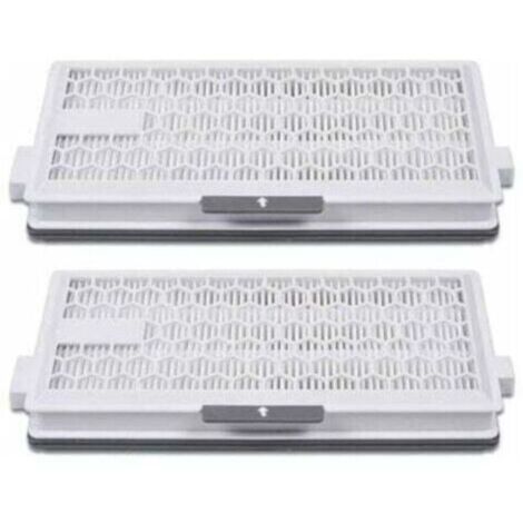 Lot de 2 filtres HEPA Airclean Plus 50 pour aspirateur Miele Complete C3 Powerline, S8340,Air Clean SF-HA 50 pour Complete C2 C3 Compact C1 C2-2,Lot de 2 pièces de rechange
