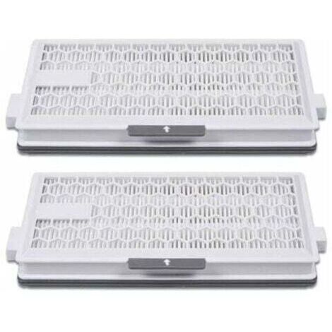 Lot de 2 filtres HEPA Airclean Plus 50 pour aspirateur Miele Complete C3 Powerline, S8340,Air Clean SF-HA 50 pour Complete C2 C3 Compact C1 C2-2,Lot de 2 pièces de rechange