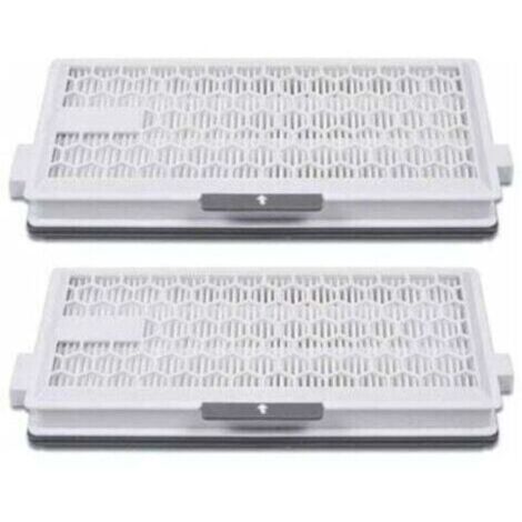Lot de 2 filtres HEPA Airclean Plus 50 pour aspirateur Miele Complete C3 Powerline, S8340,Air Clean SF-HA 50 pour Complete C2 C3 Compact C1 C2-2,Lot de 2 pièces de rechange Filtre pour aspirateur
