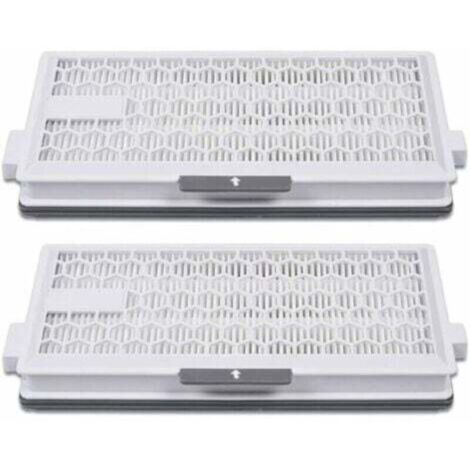 Lot de 2 filtres HEPA Airclean Plus 50 pour aspirateur Miele Complete C3 Powerline, S8340,Air Clean SF-HA 50 pour Complete C2 C3 Compact C1 C2-2,Lot de 2 pièces de rechange,de