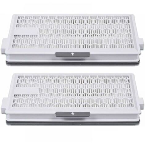 Lot de 2 filtres HEPA Airclean Plus 50 pour aspirateurs Miele Complete C3 Powerline, S8340 - Air Clean SF-HA 50