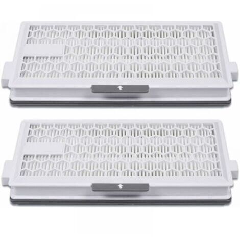 Lot de 2 filtres HEPA Airclean Plus 50 pour aspirateurs Miele Complete C3 Powerline, S8340 - Air Clean SF-HA 50