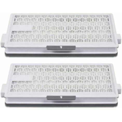Lot de 2 filtres HEPA Airclean pour aspirateur Miele Complete C3 Powerline S8340 - Air Clean SF-HA 50 pour Complete C2 C3 Compact C1 C2 - Lot de 2 pièces de rechange pour aspirateur