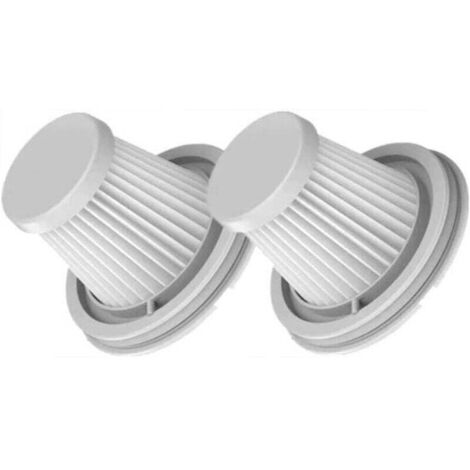 Lot de 2 filtres HEPA compatibles avec Xiaomi Mijia Handy Home Car Mini aspirateur sans fil lavable Accessoires de rechange Pièces