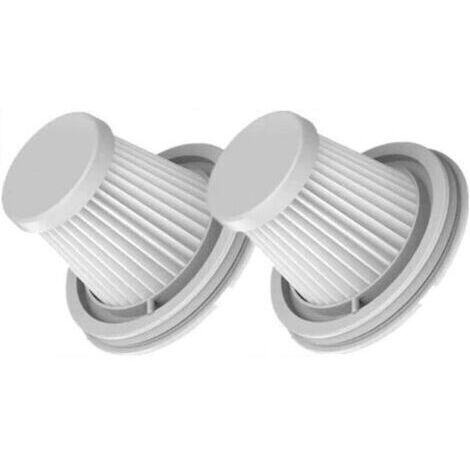 Lot de 2 filtres HEPA compatibles avec Xiaomi Mijia Handy Home Car Mini aspirateur sans fil lavable Accessoires de rechange Pièces