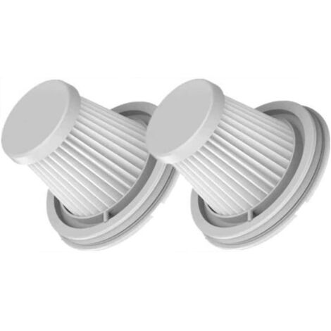 Lot de 2 filtres HEPA compatibles avec Xiaomi Mijia Handy Home Car Mini aspirateur sans fil lavable Accessoires de rechange Pièces