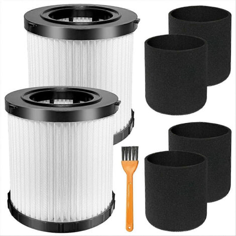 Lot de 2 filtres HEPA DCV5801H compatibles avec les aspirateurs eau et poussière DEWALT DCV580H et DCV581H 20V MAX