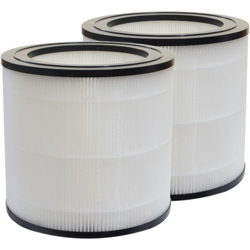 Lot de 2 filtres hepa de rechange compatibles avec les purificateurs d'air Philips série 600 AC0650/10 AC0650, numéro de pièce FY0611/30