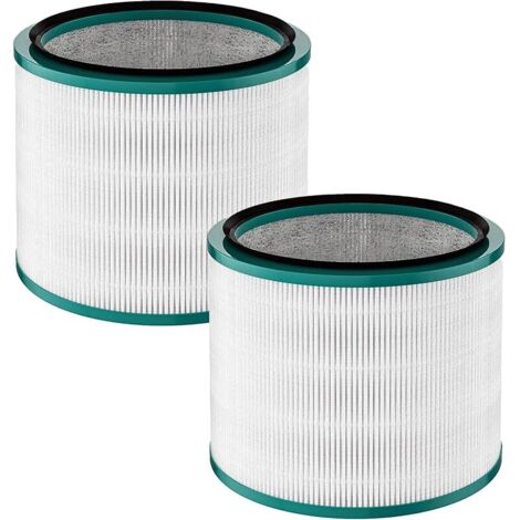 Lot de 2 filtres HEPA de rechange pour purificateur d'air Dyson HP00, HP01, HP02, HP03, DP01, DP02