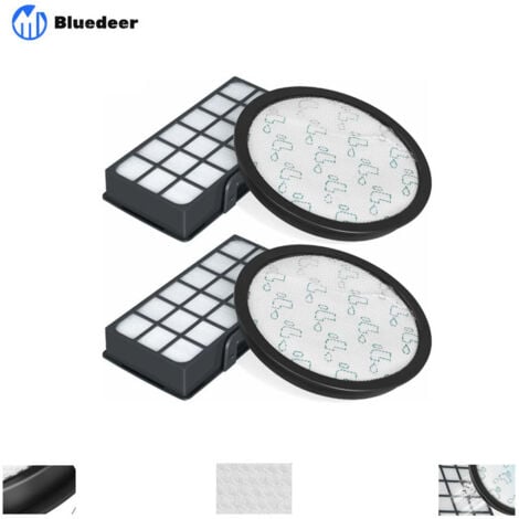 KMOND Lot de 2 Filtres HEPA pour Rowenta Silence Force Cyclonic 4AAAA RO7647EA RO7663EA RO7676EA RO7681EA (Modèle RO76xx) Aspirateurs, Filtre de Rechange Accessoires ZR903701 H246 Bluedeer