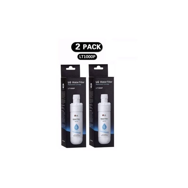 SNQ - Lot de 2 filtres (LT1000P) Réfrigérateur, filtre à eau du réfrigérateur