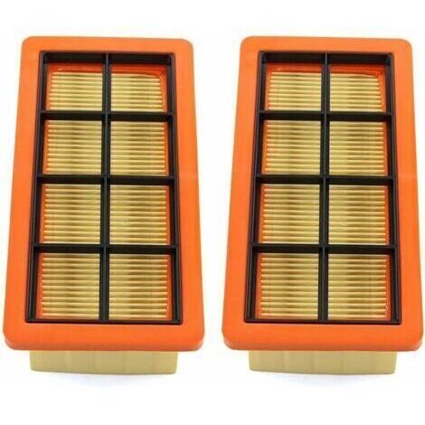 Lot de 2 filtres plats plissés pour aspirateur à cendres Kärcher 6.415-953.0 AD2 AD3 AD4 Premium AD 3.000, AD 3.200 Filtre de Nettoyage de poussière de poussière Filtre d'aspirateur