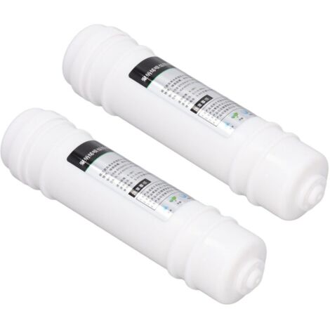 Lot de 2 filtres pour purificateur d'eau, 25 cm (10 pouces), en coton PP, connexion rapide, universels.