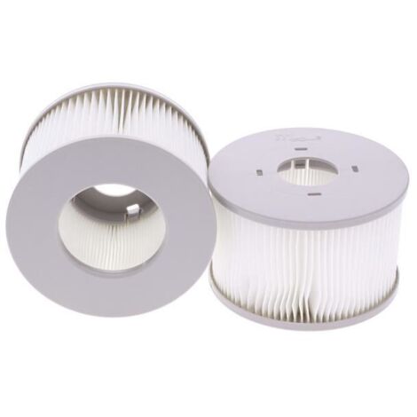 Lot de 2 filtres pour spa gonflable MSPA - Nouvelle génération - Rond - Adulte