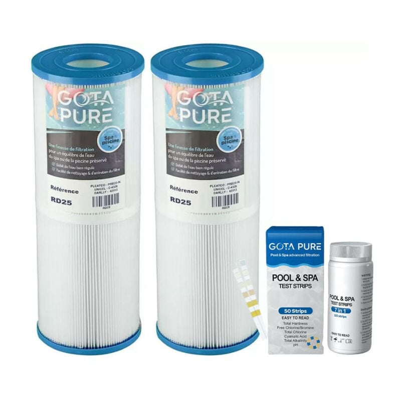 Lot de 2 Filtres PRB25-IN / C-4326 / 42513 / RD25 et bandelettes 7 en 1 offertes