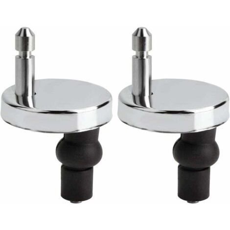 Lot de 2 fixation abattant wc universels pour abattant de WC-Compatible avec la plupart des sièges de WC standards avec système d'abaissement automatique-Facile à installer