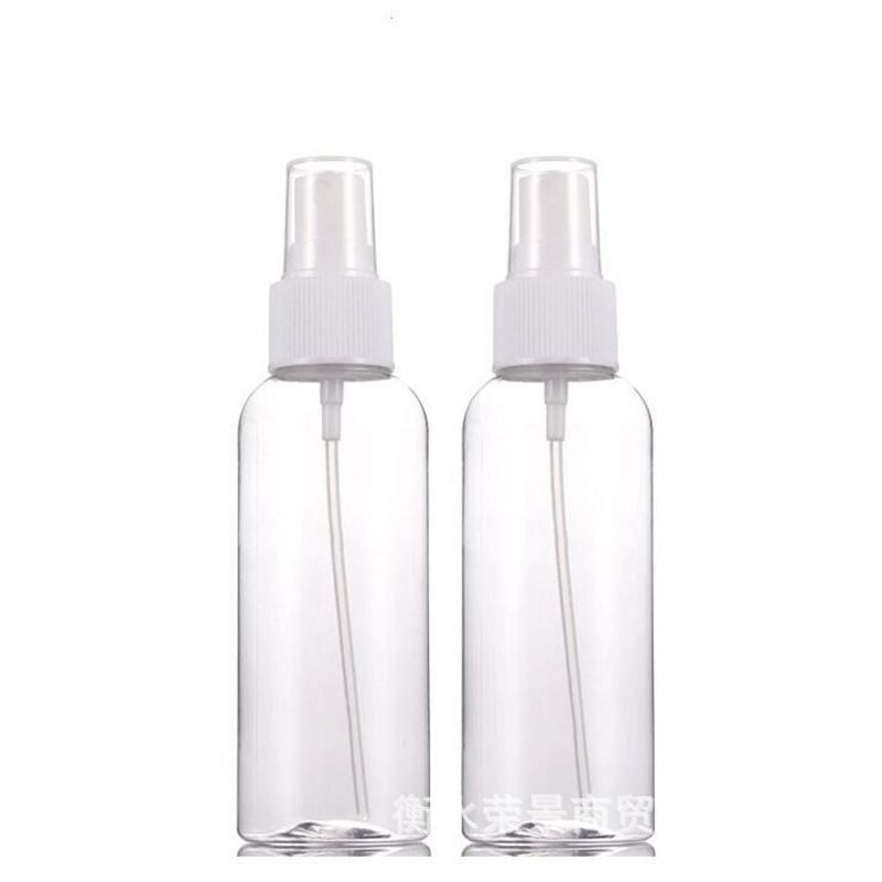 Linghhang - Lot de 2 Flacon Spray Vide 50ml Flacon Vaporisateur en Plastique Rechargeable pour Jardinage Nettoyage Désinfecter - light color