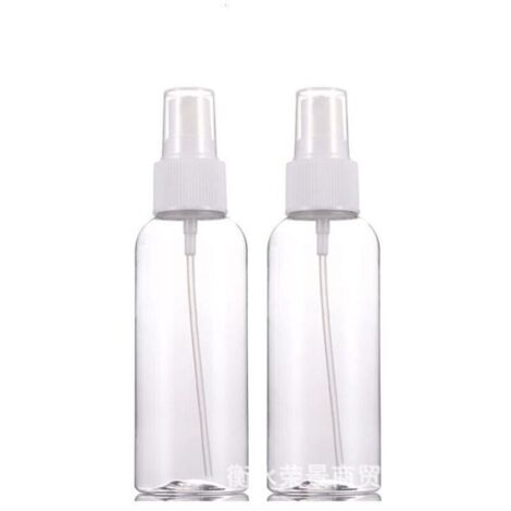 Lot de 2 Flacon Spray Vide 50ml Flacon Vaporisateur en Plastique Rechargeable pour Jardinage Nettoyage Désinfecter