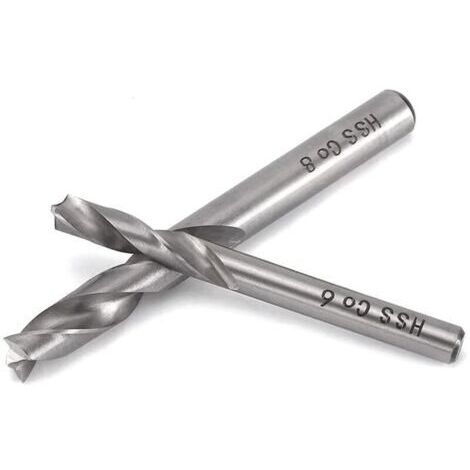 Lot de 2 Forets à Souder Dépointer HSS Co M6 & M8 pour Soudage Métal, Outil de Forage Carrosserie Haute Performance