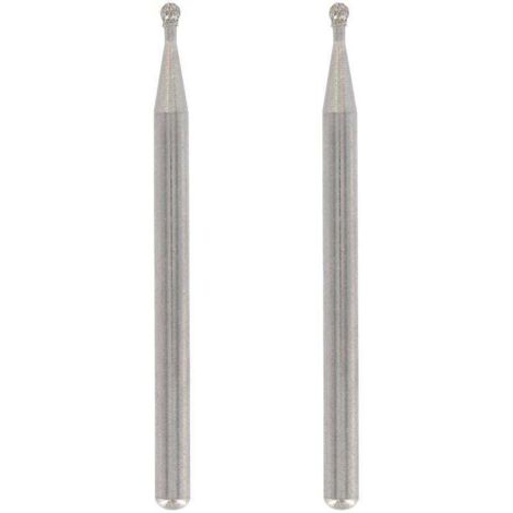 Lot de 2 forets diamantés Ulisem, pointe ronde, diamètre de travail 2 mm, pour gravure et sculpture sur verre, miroirs, céramique, avec outil multifonction.