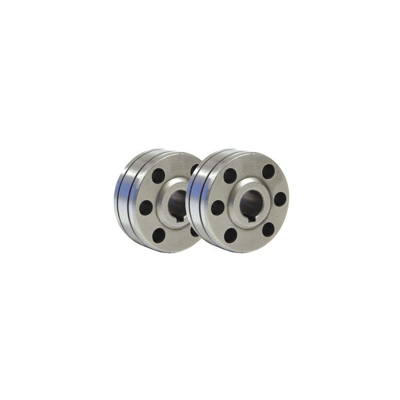 GYS - Lot de 2 galets fil plein alu type b 0.8/1mm